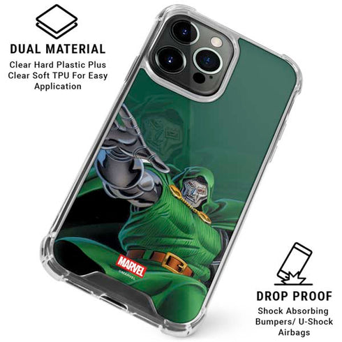 Marvel Dr. Doom Lord Doom iPhone 15 Pro Clear Case